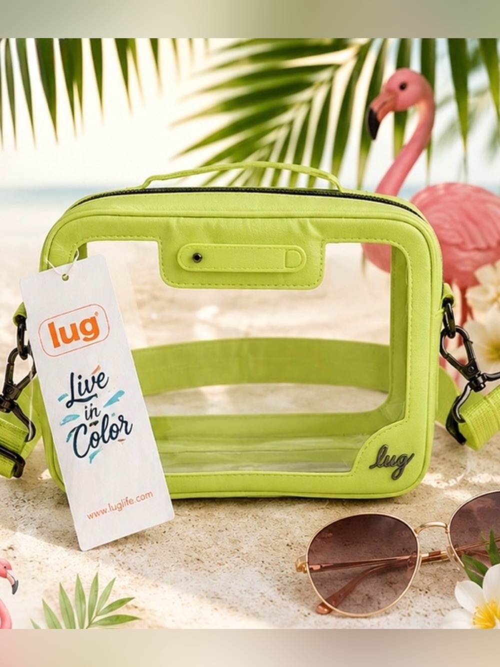 🌴🌴NWT Lug Carriage Clear Stadium Bag Margarita Ice Pop ☀️